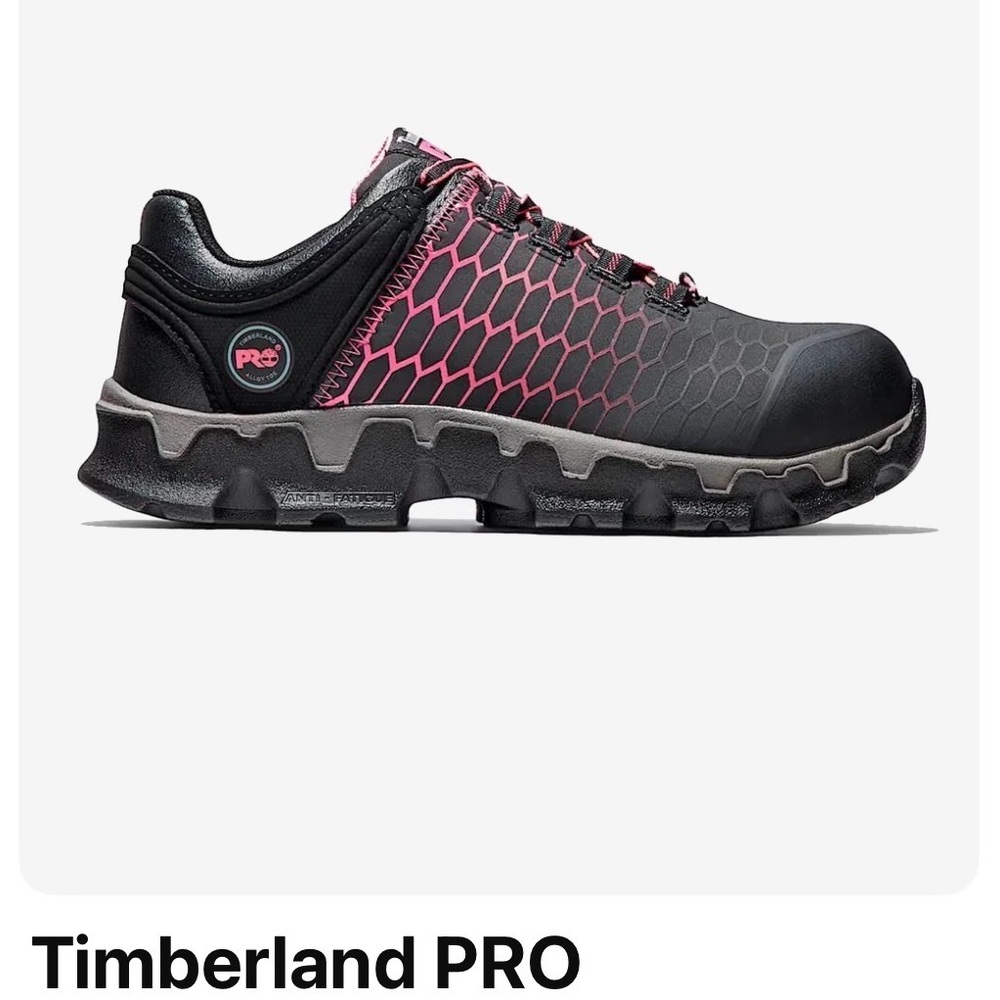 Timberland PRO Black and Pink Safety Shoes